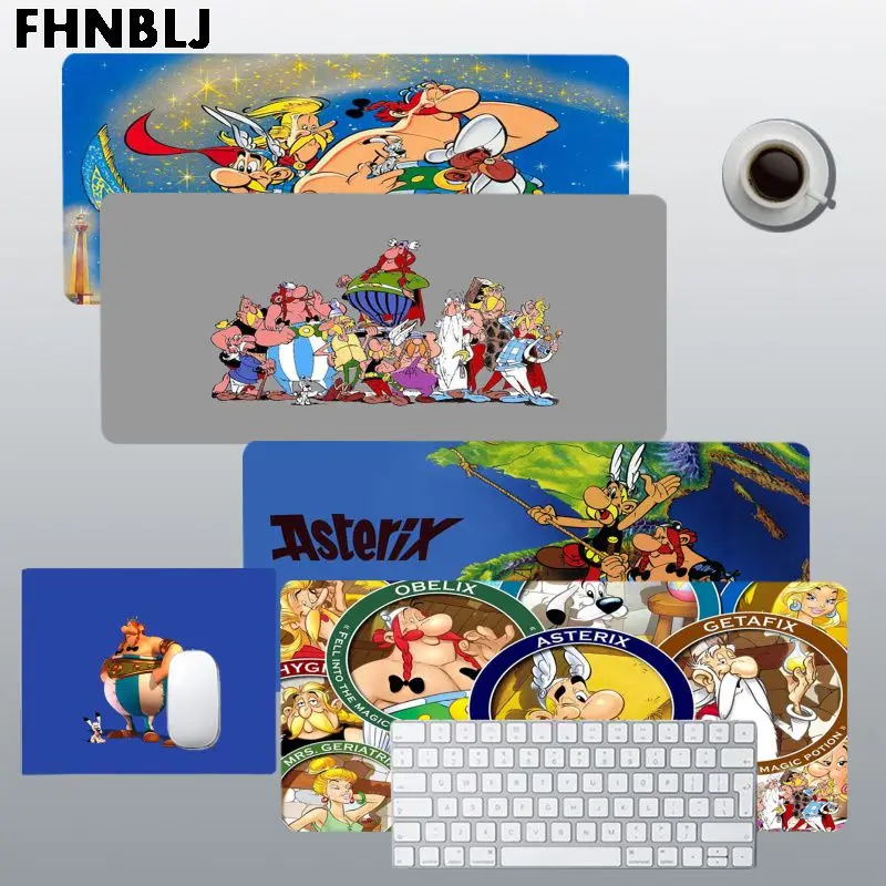 

Asterix Obelix High Quality Comfort Mouse Mat Gaming Mousepad Size for large Edge Locking Speed Version Game Keyboard Pad