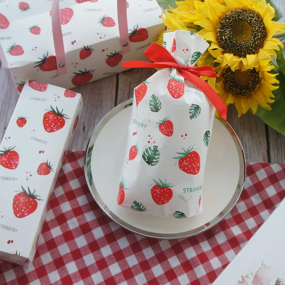 50 шт. пластиковые пакеты для упаковки печенья джема ягод|Подарочные сумки и