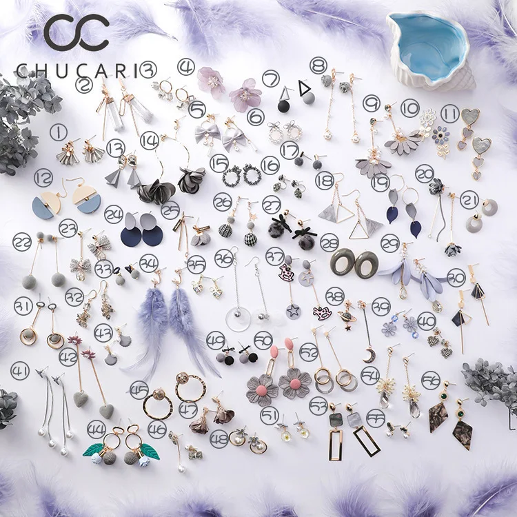 Женские серьги в виде цветка Sen серое винтажное ювелирное изделие ручной работы с