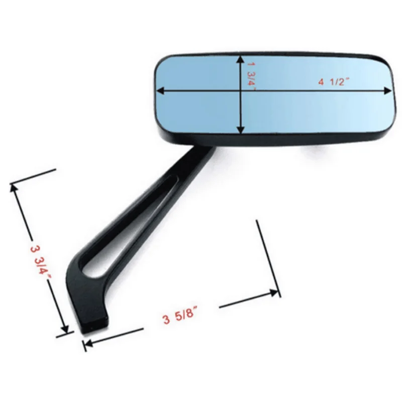 Черные 8 мм 10 мотоциклетные боковые зеркала заднего вида для Honda Yamaha Kawasaki уличные