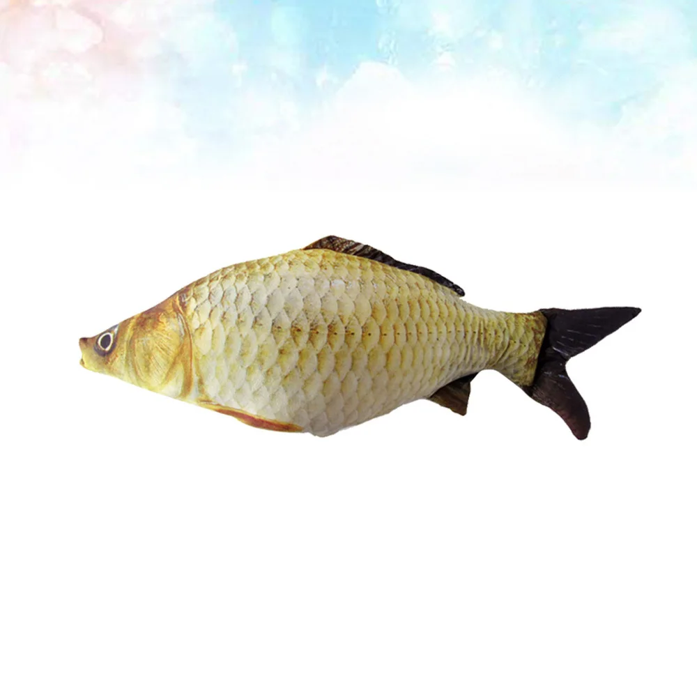 

1pc Stuffed Toys Fluffy Pillows Stuffed Plush Crucian Carp Doll Shape for Kids