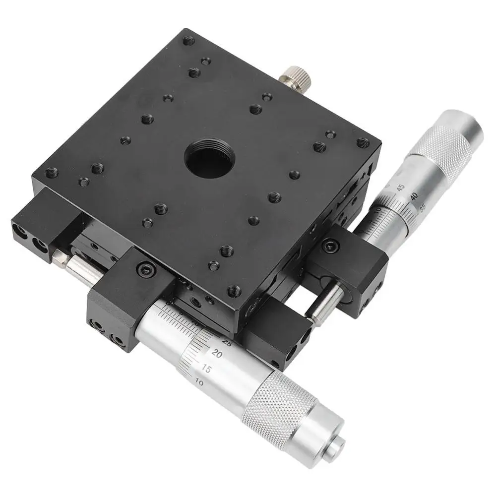 Линейные рельсы XY микрометр ручной тонкой настройки Крест ролик точность Этапы