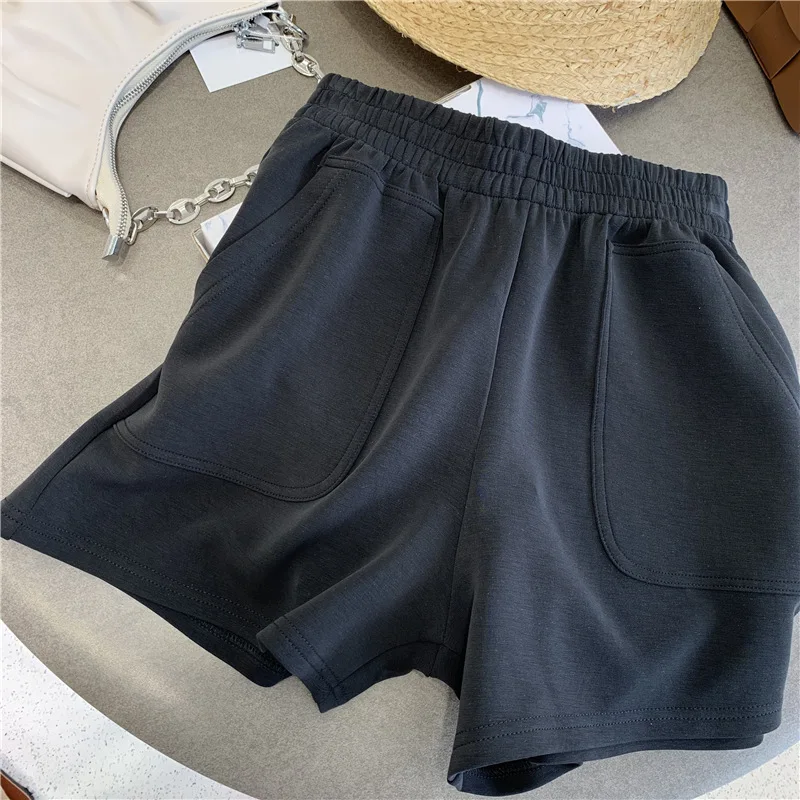 

2021 Spring Summer Space Cotton Casual Shorts High Waist Candy Color Fashion Hot Short