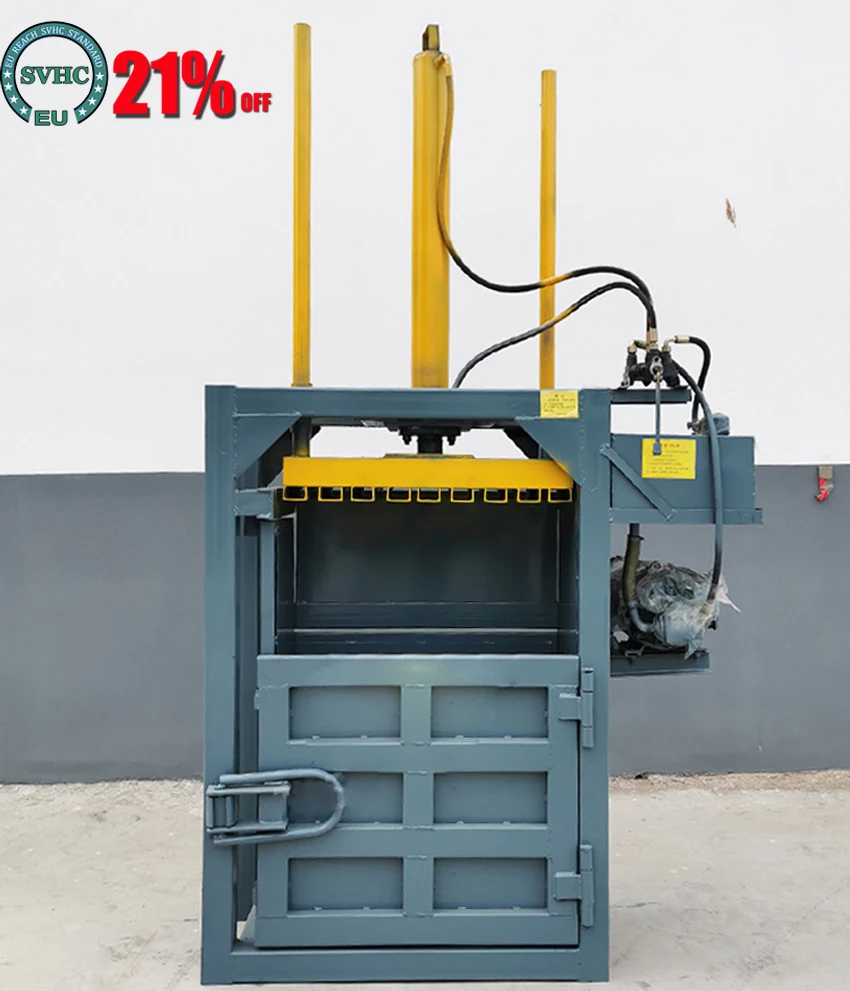 

Hydraulic Baler Waste Film Bunding Machine Garbage Compression Waste Cardboard Briquetting Flattening Machine 8T/10T/20T