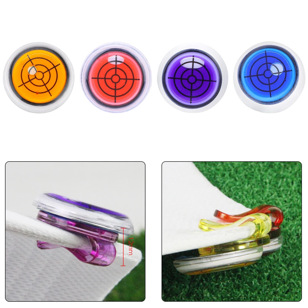 

Golf Ball Marker Cap Clip Wear Resistant Level Mark Plastic Hat Visor Clips Golf Accessories Supplies