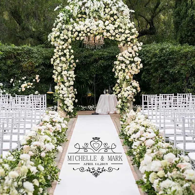 Современная виниловая напольная наклейка сделай сам из ПВХ с именем и датой