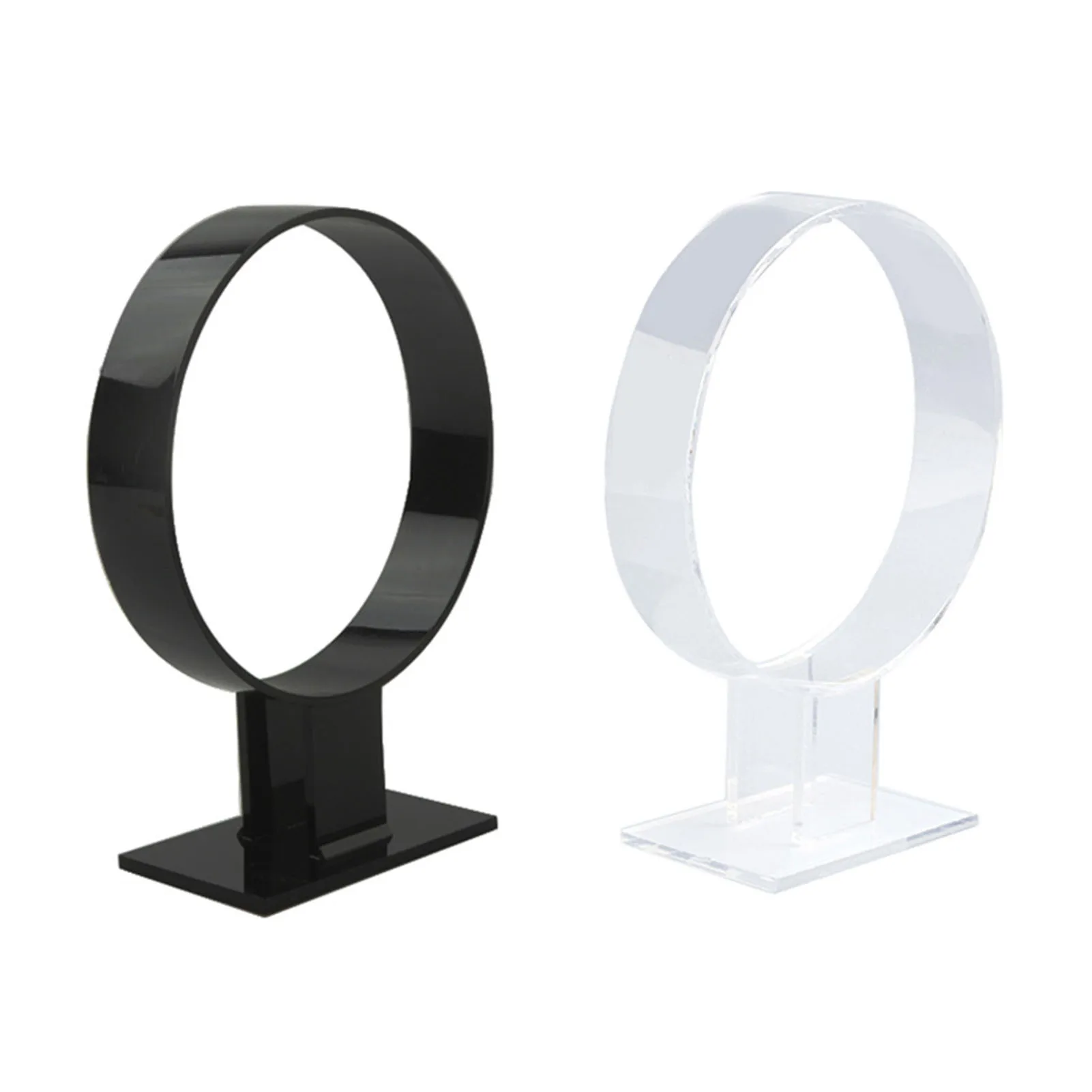 

Acrylic Display Stand Black Acrylic Headband Holder Hair Band Headgear Display Standard Holder Household Storage Supplies