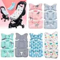 baby stroller mattress pad winter car seat liner cotton child toddler safety seat cushion infant pillow neck body support