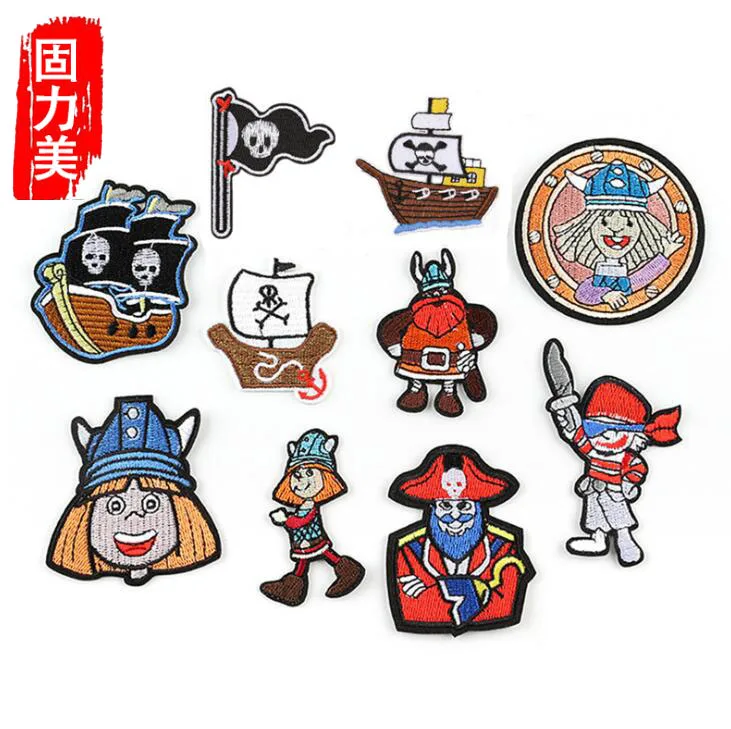 10 шт. мультяшный Пиратский череп флаг Принцесса Принц вышивка капитан глажка