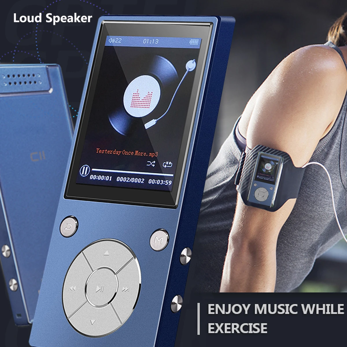 MP3 плеер с поддержкой Bluetooth 4 2 стерео динамик 5 дюймовым TFT экраном без потери