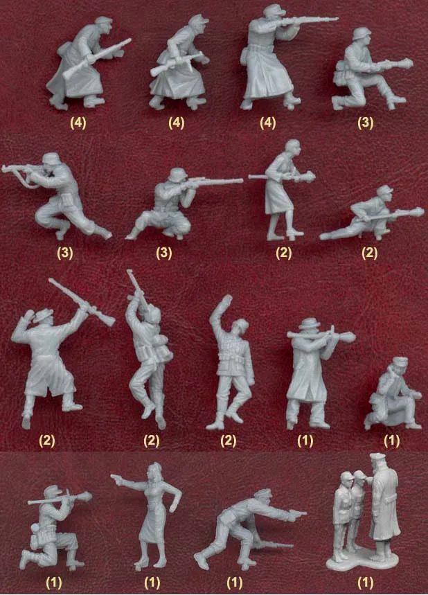 

super mini 1/72 pvc figure ww2 Germman soldiers in berlin set