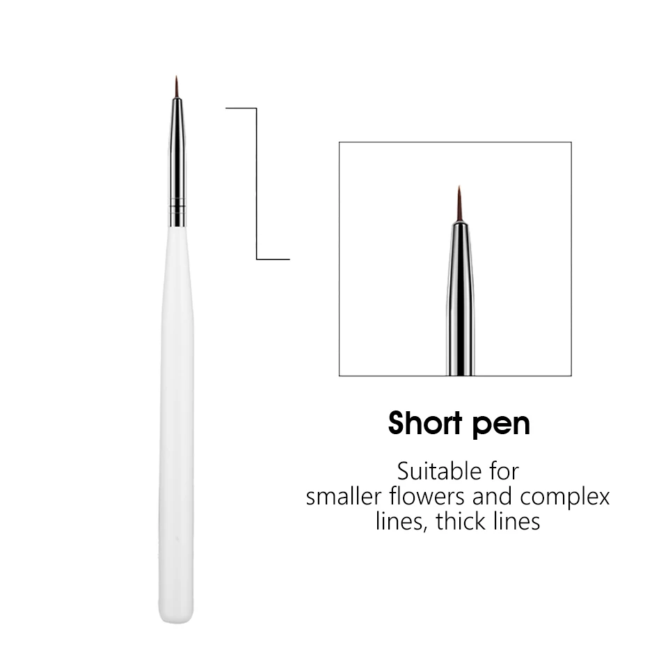 ROHWXY Новая кисть для дизайна ногтей Русалка лайнер Строка Искусственный рисунок