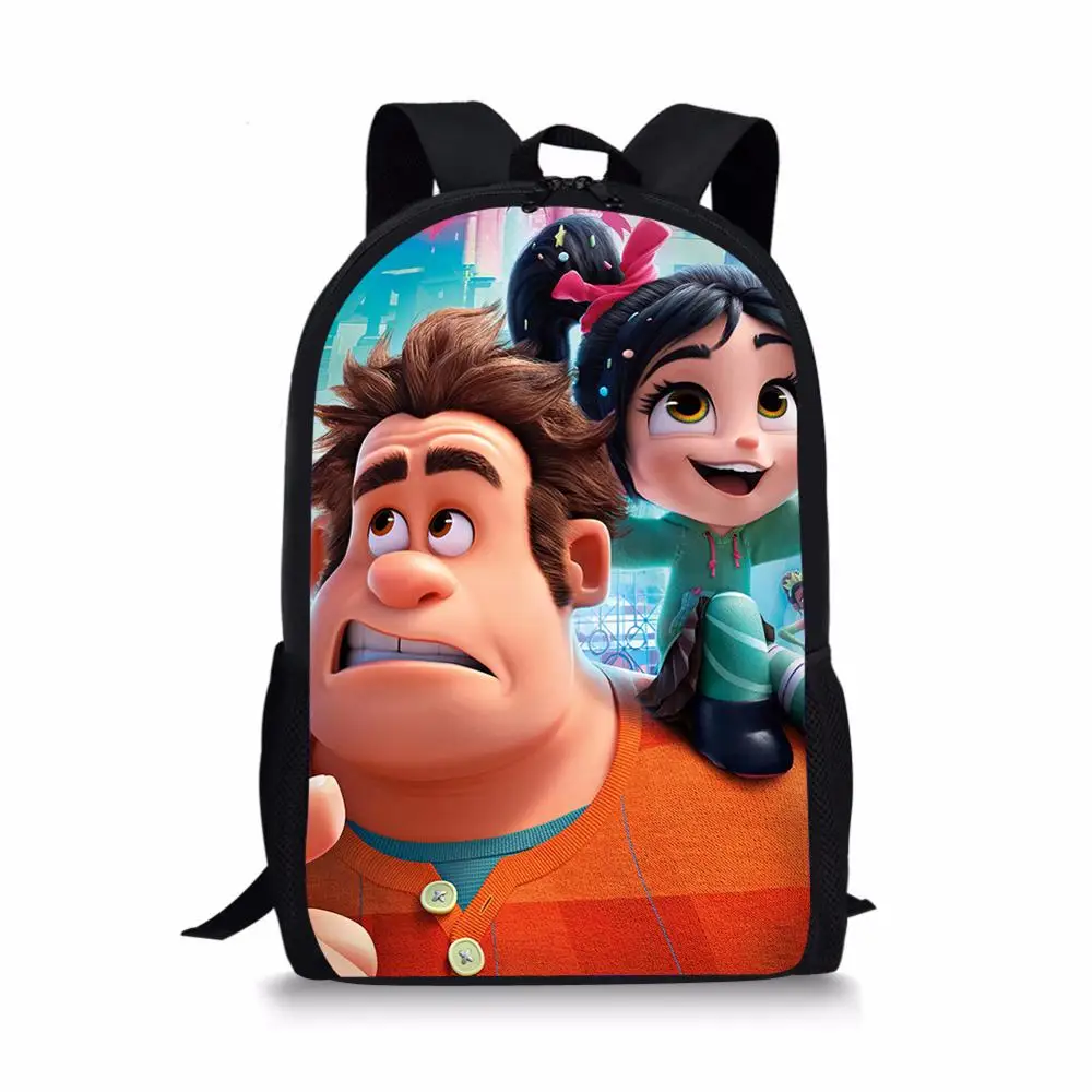 HaoYun 16-inch Cartoon Bags Children Wreck-It Ralph Backpack Kids Boys Mochila Infantil Age 1-6 Ralph School Bag Child Backpack