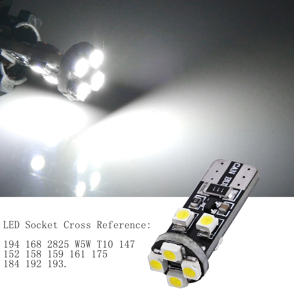 100% T10 C5W Ba9s светодиодный белый Canbus Error Free лампа гирлянда для внутреннего купола