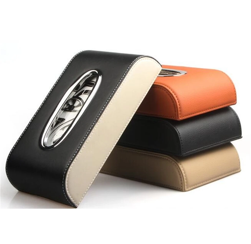 

Универсальный подлокотник для автомобиля, черный кожаный чехол для салфеток, бумажный чехол для заднего сиденья автомобиля, чехол для салф...