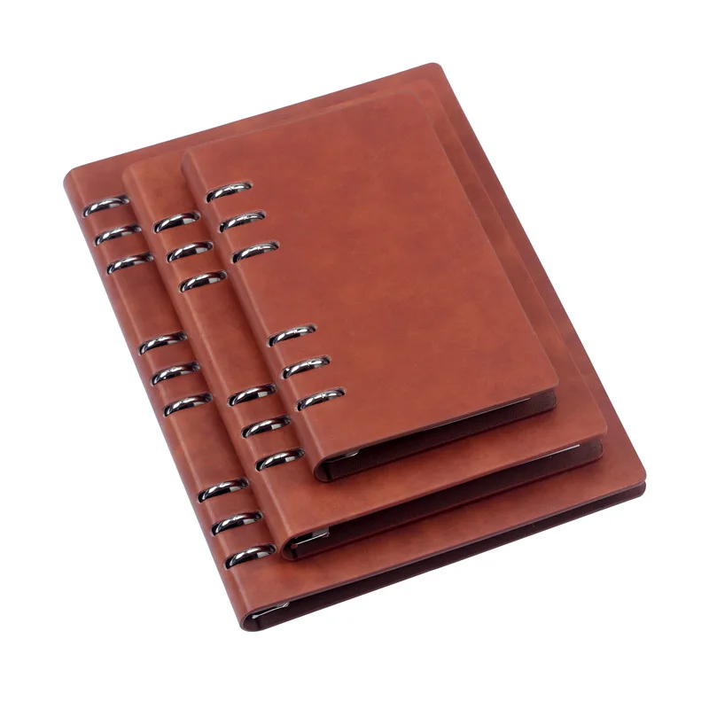 

A5/A6/B5 PU Leather 6 Rings Binder Spiral Notebook Office Agenda Business Note Book Journal Diary Planner Notebooks Stationary