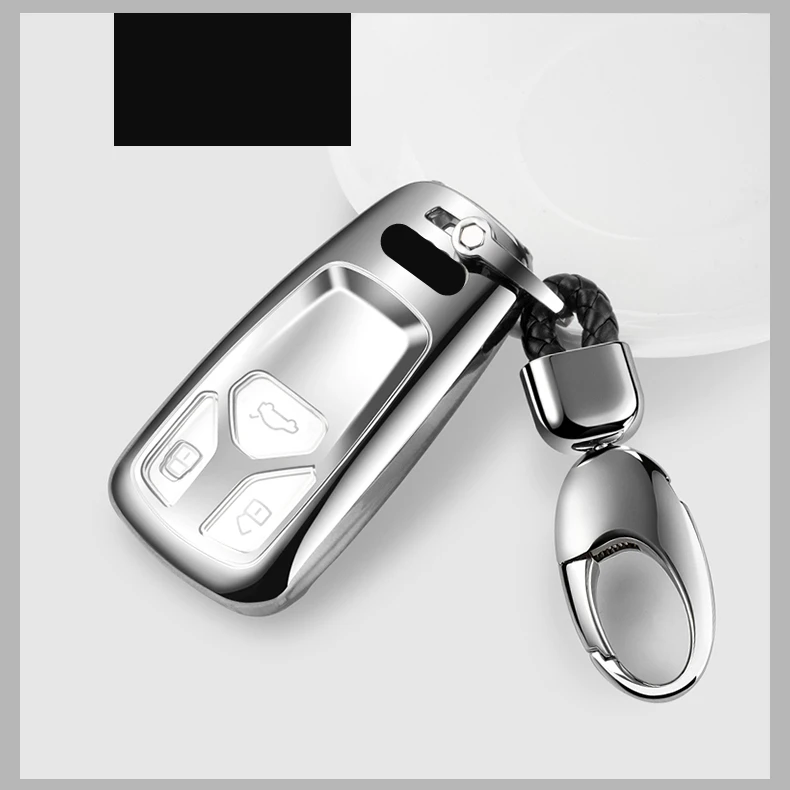 Новый ТПУ Мягкий силиконовый чехол для ключей с ярким покрытием Audi Q3 A4L A6L Q5 Q7 A1 A3