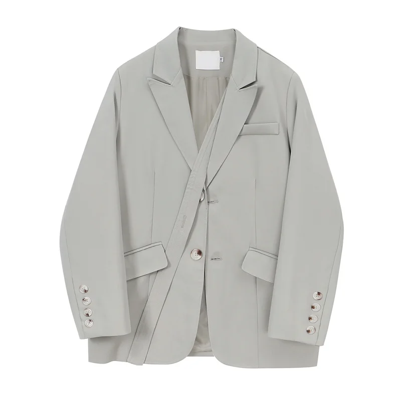 

Green Blazer Oat Women's Korean Version Loose 2021 New Shoulder Pad Coat