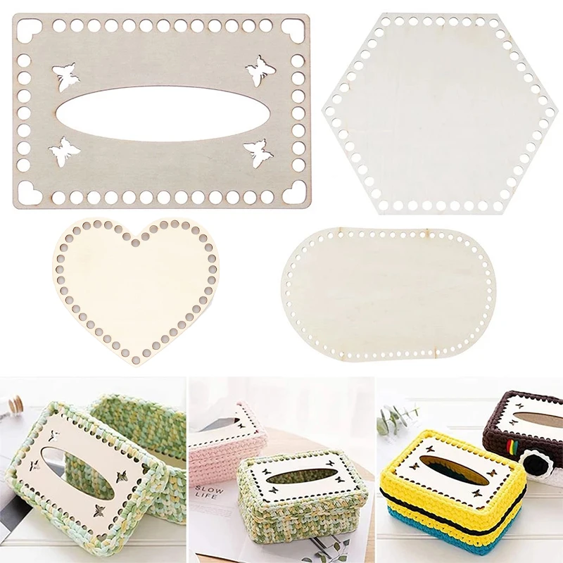 2 шт./компл. вязанная крючком корзина нижняя деталь основание Обложка деревянные