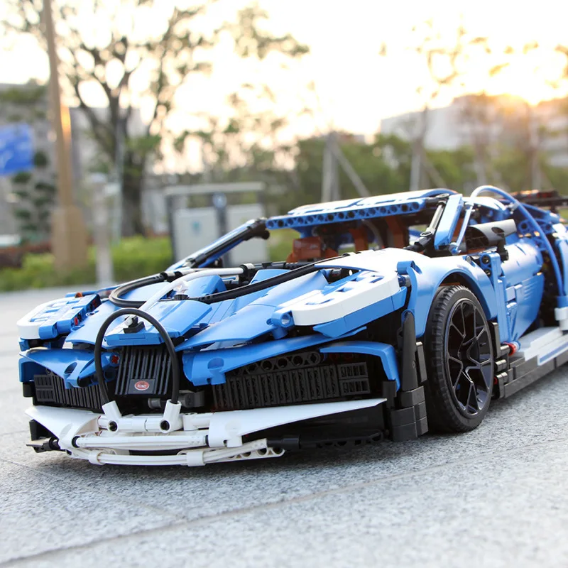 Новый гоночный автомобиль MouldKing 13125 совместимый с 42083 20086 игрушки на