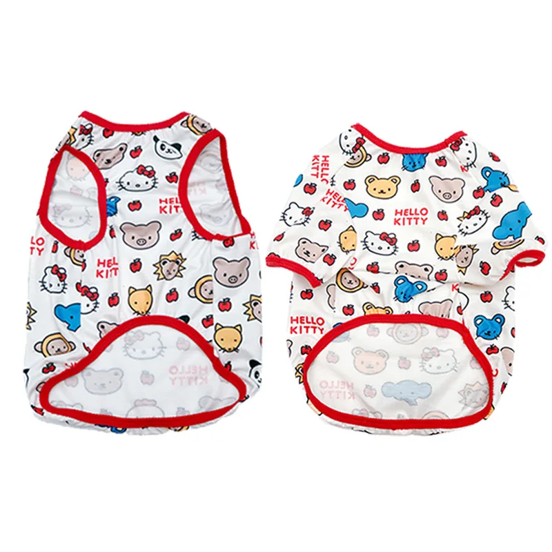 

Pet Clothes Shiba Inu Bichon Pomeranian Vest Spring and Autumn Thin Sleeveless T-Shirt Cute Japanese and Korean Style