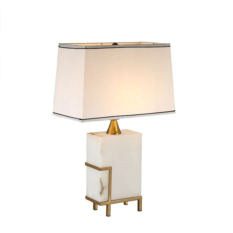 Современные Роскошные Настольные лампы OUFULA дизайнерские настольные из белого