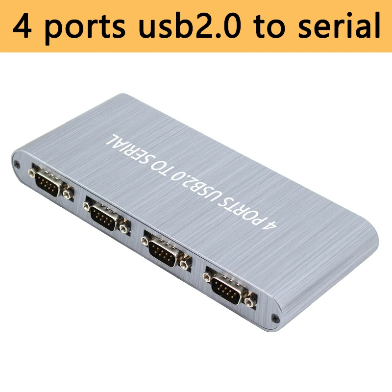USB в 4 порта RS232 DB9 последовательный сплиттер Поддержка USB2.0 USB1.0 для Windows 10 8 7 XP 2000 MAC