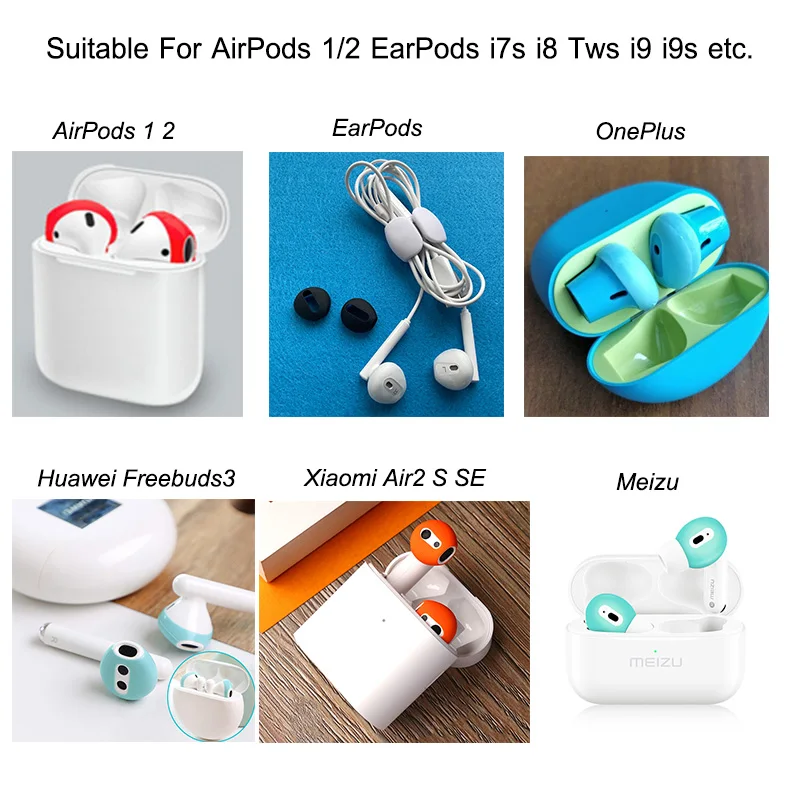 Чехлы для наушников Airpods 1 2 силиконовый защитный чехол Xiaomi Air2s Huawei Freebuds 3