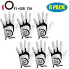 Перчатки для гольфа с левой и правой ручкой мужские кожаные прочные нескользящие дышащие мягкие перчатки Cabretta для любой погоды Прямая поставка