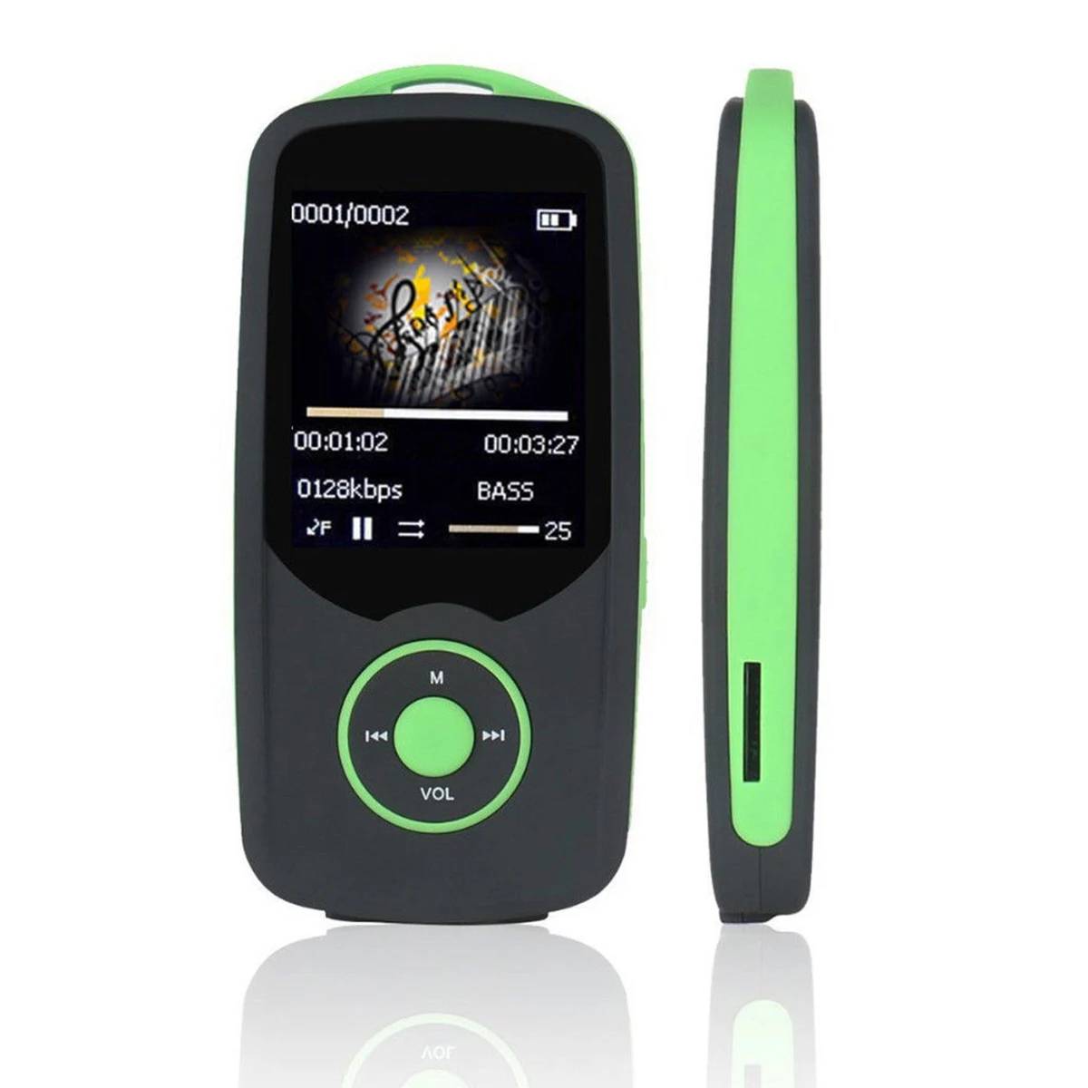 Миниатюрный спортивный MP3-плеер RUIZU X06 с Bluetooth 4 ГБ/8 ГБ 1 8 дюйма ЖК-экран TFT диктофон