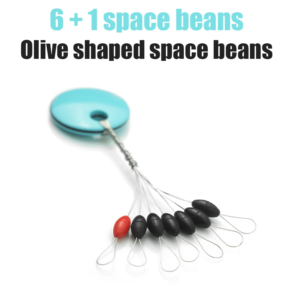 

200 Groups 1400pcs Float Space Bean Soft Rubber Catfish Carp Fishing Space Beans Oval Stopper Carp Fishing Tackle