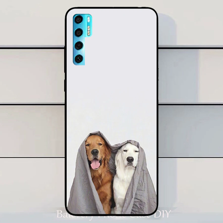 Для TCL 20 PRO Чехол волк Силиконовые чехлы из ТПУ для Pro рисунок с котом сумочка