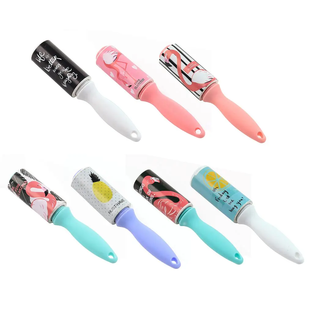 Милая мультяшная портативная липкая щетка ворсинки для удаления пыли волос