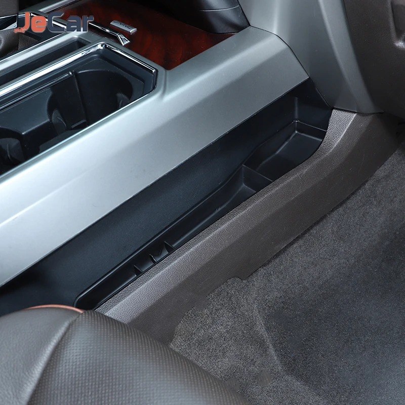 

ABS Car Gears Handle Storage Bag Car Storage Box Side Door Organizer For Ford F150 2015-2021 Interior Accessories