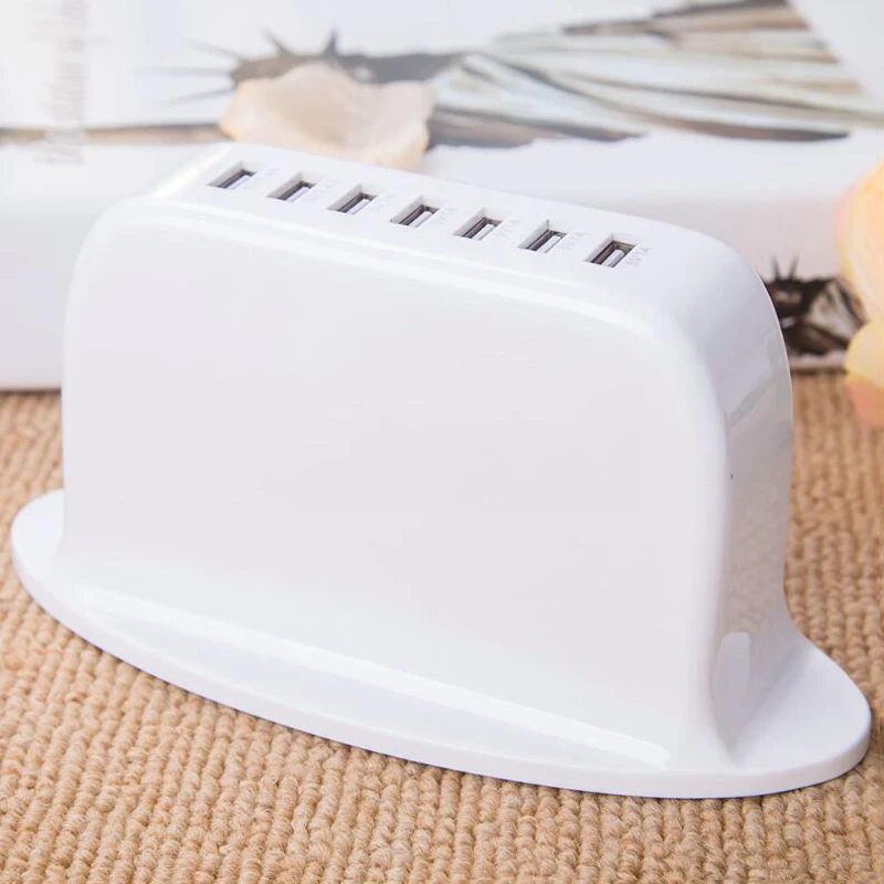 Дорожная зарядная розетка с 7 USB портами настенное зарядное устройство для iPhone