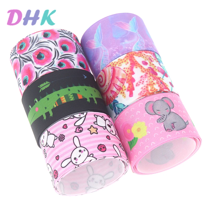 

DHK 1,5 ''5 ярдов с рисунками животных; С Рисунком Слона море напечатан Grosgrain ленты ленточный аксессуар Hairbow головные уборы украшения DIY Оптовая П...
