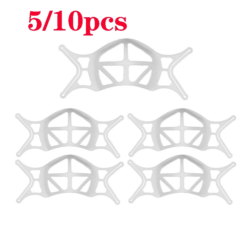 

Усовершенствованный держатель для маски, 5 шт., 3D маска, внутренний кронштейн для поддержки дыхания, защитная рамка, аксессуары, удобная Прям...