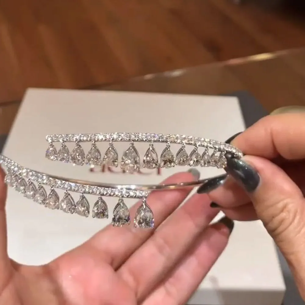 

Stonefans 2021 Fashion Irregular Statement Necklace Jewelry for Women Crystal Water Drop Necklace Pendant Choker Collar Chain