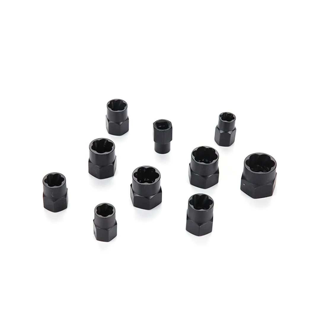 

13/10Pcs Impact Damaged Bolt Nut Screw Remover Extractor Socket Tool Kit Removal Set Bolt Nut Screw Removal Socket Wrench