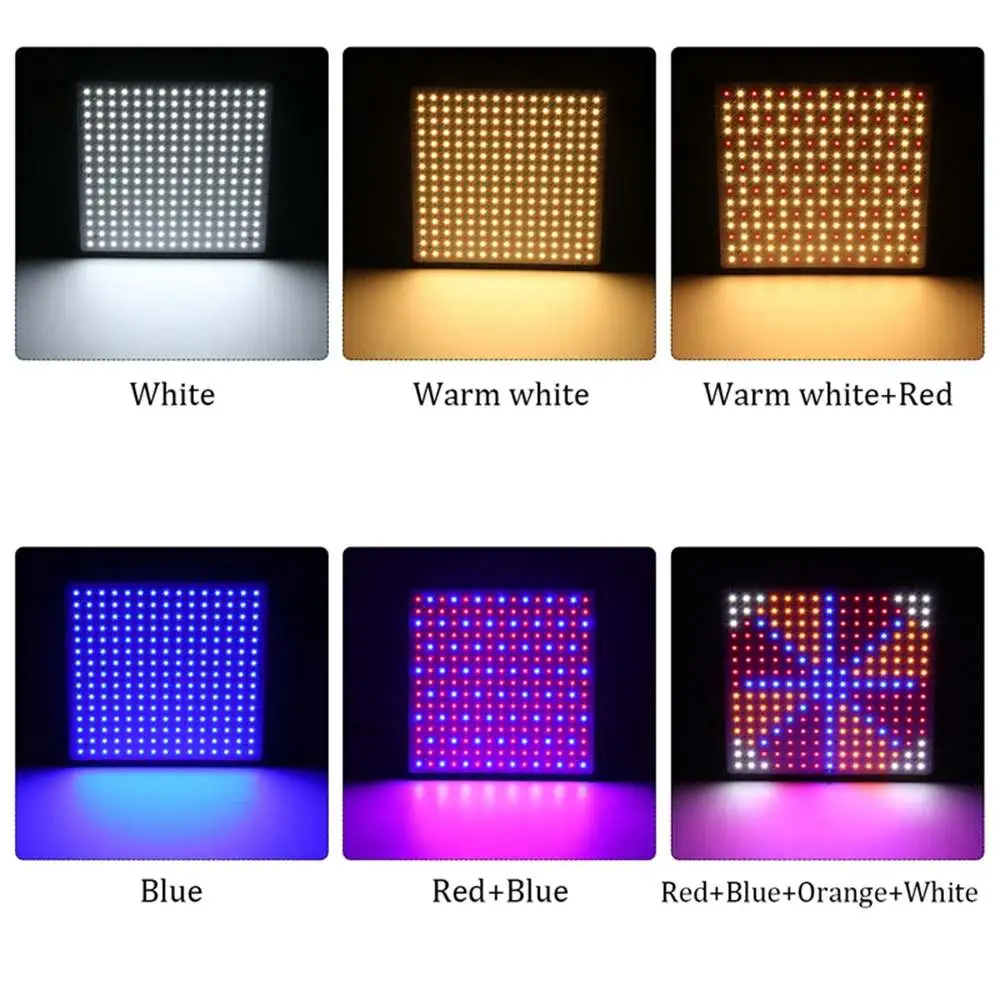 1500W Светодиодная лампа для роста растений LED Grow Light Full Spectrum Phyto Fitolampy для внутренних трав и теплиц.