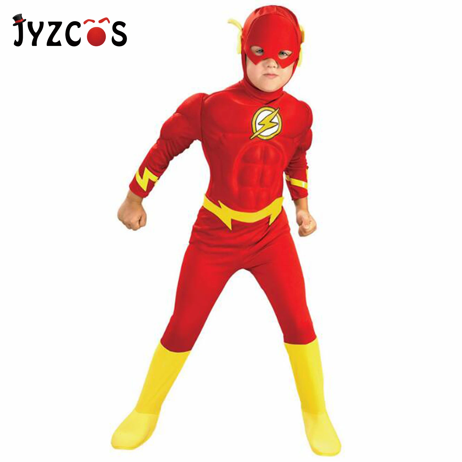 JYZCOS флэш Косплей Костюм для детей супергерой нарядное платье фантазия Хэллоуин