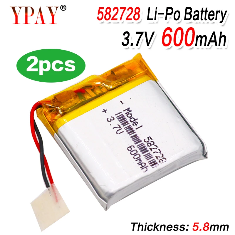 Перезаряжаемый литий-полимерный литий-ионный аккумулятор 3 7 в 600 мач для детских