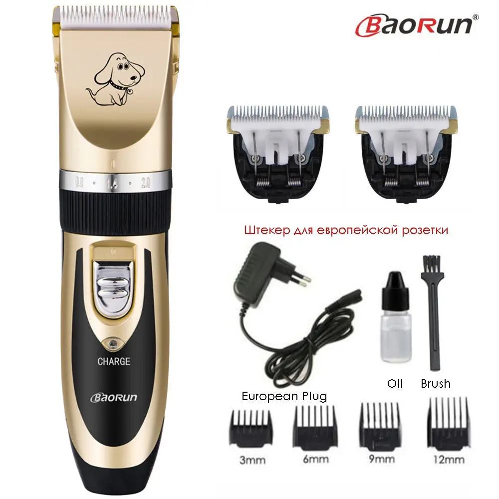 Black Add 2pcs Blade Профессиональная машинка для стрижки кошек, собак, Машинка для стрижки волос, машинка для стрижки животных, электробритва, ножницы для стрижки собак - Цвет: Black Add 2pcs Blade