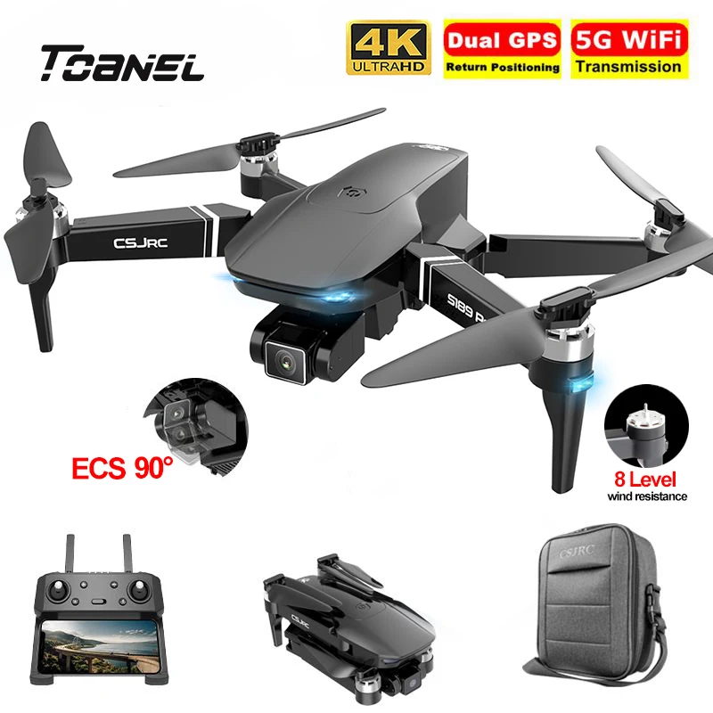 S189 PRO Drone 4k HD Камера GPS 5g Wi Fi Квадрокоптер с дистанционным управлением