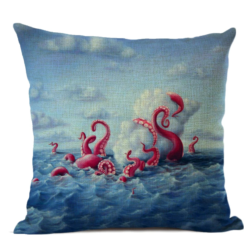 Льняная подушка в виде животного 45x45 см|Наволочки| |