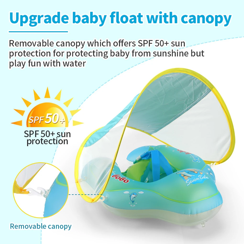 

New Upgrades Baby Swimming Float Inflatable Infant Floating Kids Swim Pool Accessories Circle Bathing Summer Toys Toddler Rings
