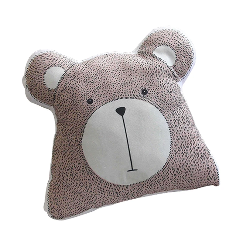 Детская развивающая Подушка с животными детская подушка детский Декор мягкие