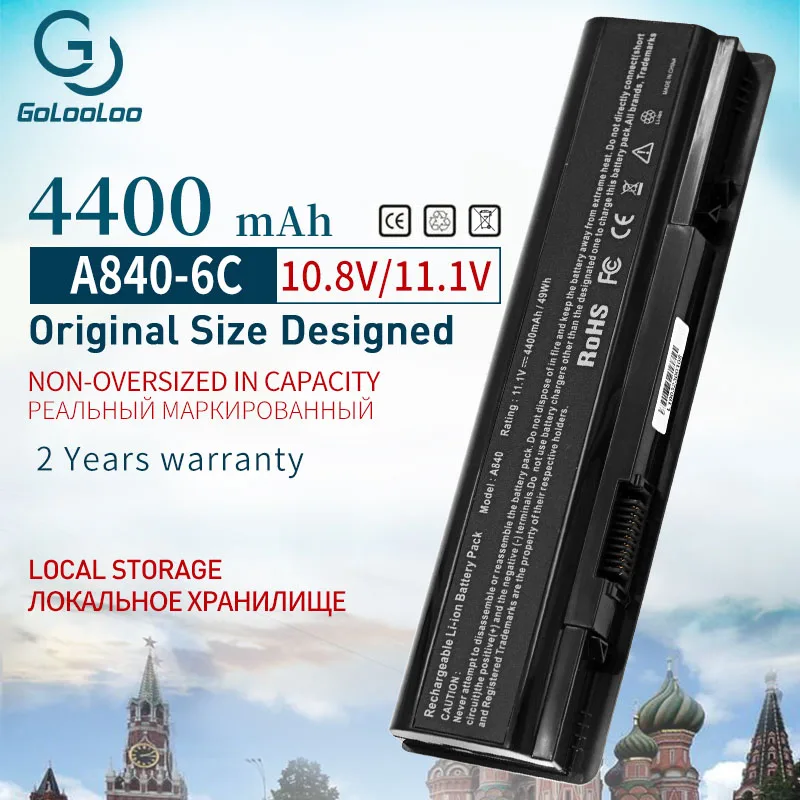 Аккумулятор для ноутбука Dell Inspiron 1410 Vostro 1014 1015 1088 A840 A860 A860N 312 0818 451 10673 G069H R988H F286H F287F
