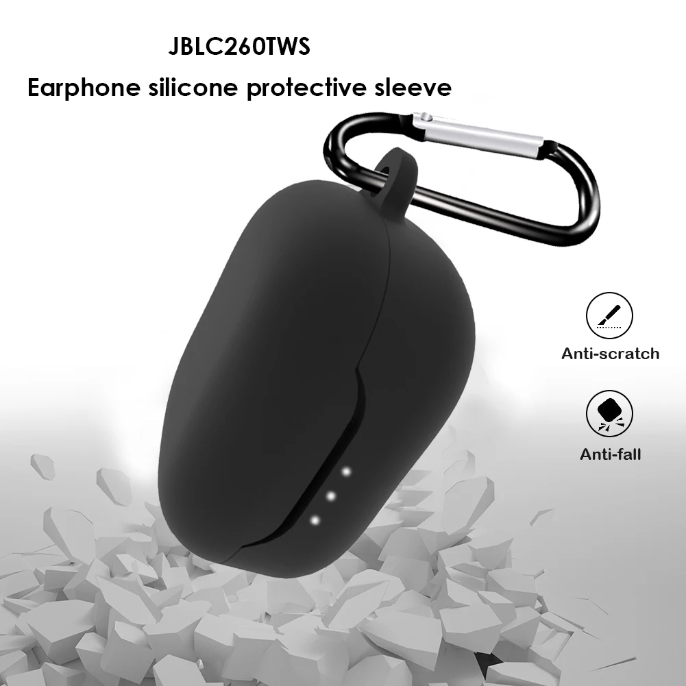 

Чехол для беспроводных наушников JBL C260, защитный силиконовый чехол с защитой от падения и пыли