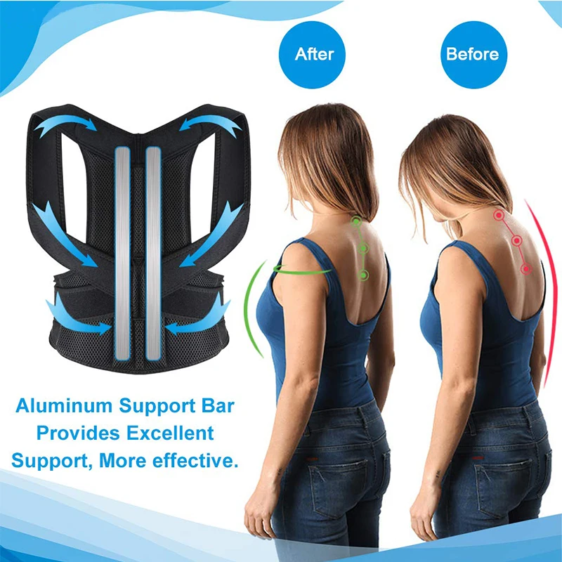 Регулируемый корректирующий фиксатор Осанки Спины позвоночника лечебный